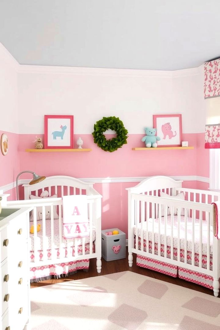 Coordinated Color Schemes - Twin Nursery Ideas for Siblings or Multiples