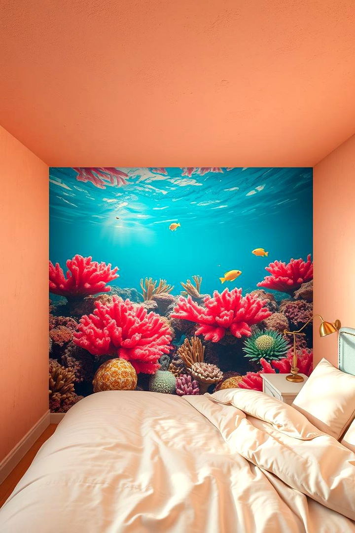 Coral Reef Color Palette - Underwater Mermaid Bedroom Ideas for Kids