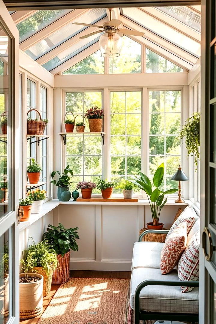 Cozy Corner Getaway - Porch Greenhouse Ideas: Grow Plants in Compact Spaces