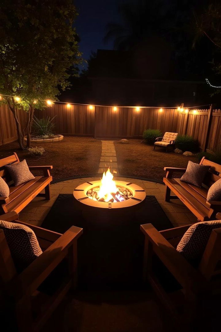 Cozy Fire Pit Lounge - Backyard Patio Ideas for Stylish Outdoor Entertaining