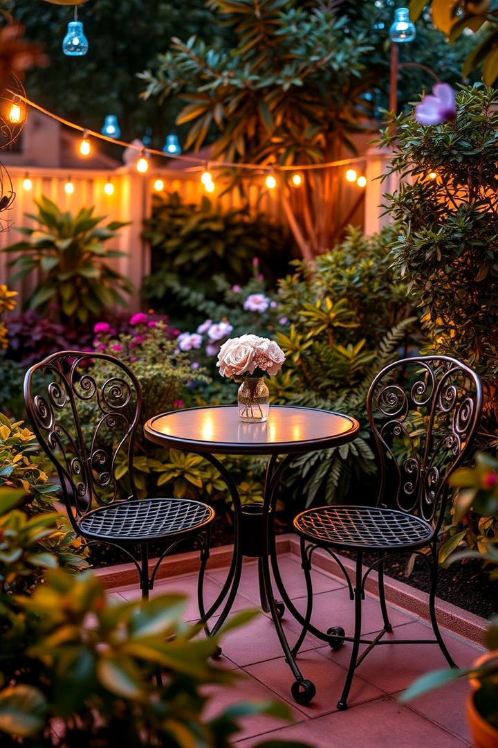 Cozy Garden Bistro Set - Comfortable Garden Furniture Ideas for Outdoor Lounging