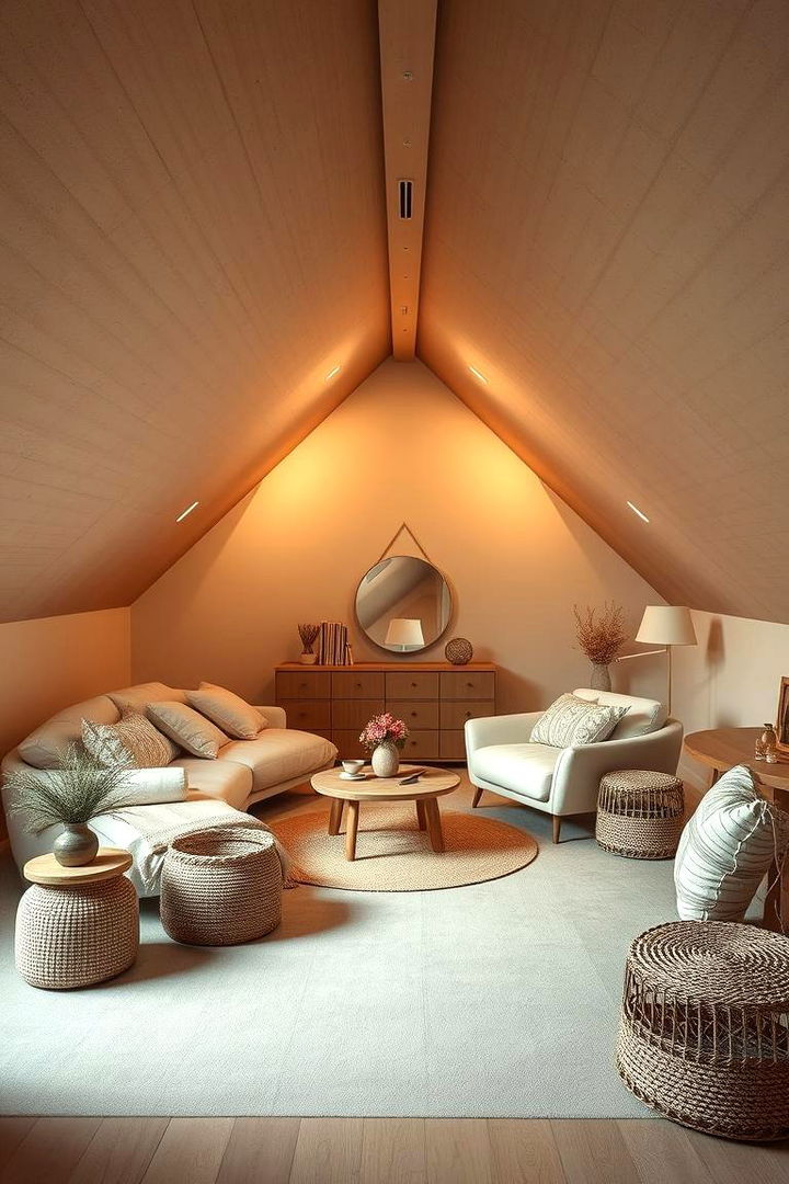 Cozy Minimalist Escape - Attic Bedroom Ideas for Cozy & Unique Retreats