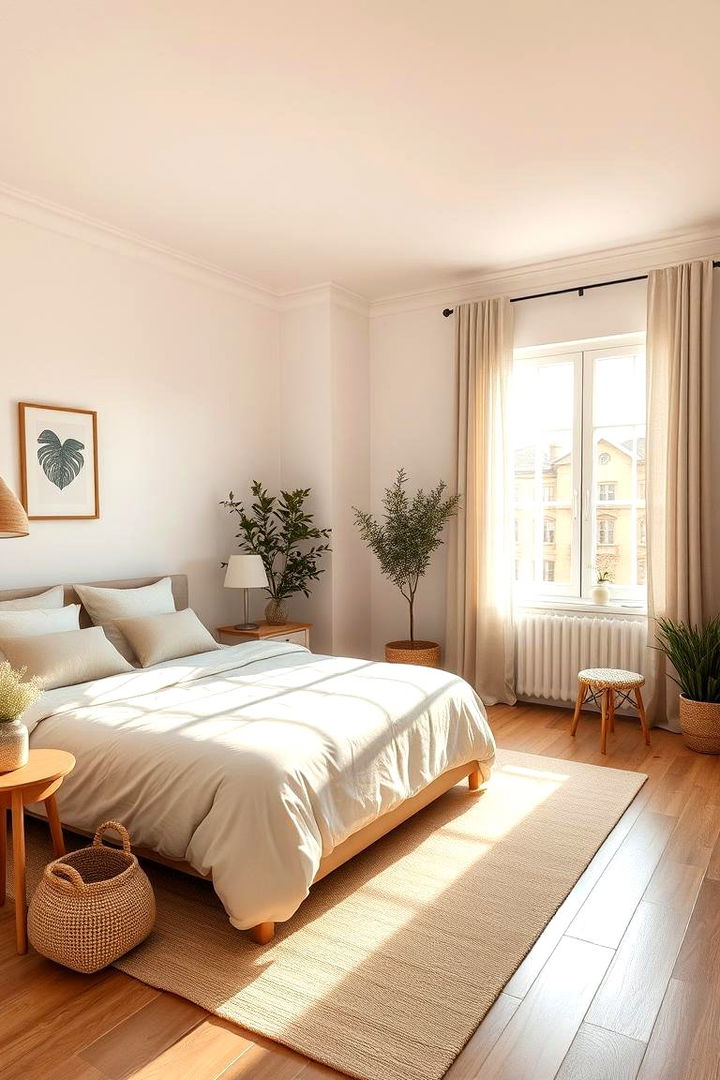 Cozy Minimalist Retreat - Functional Bedroom Layout Ideas to Optimize Space