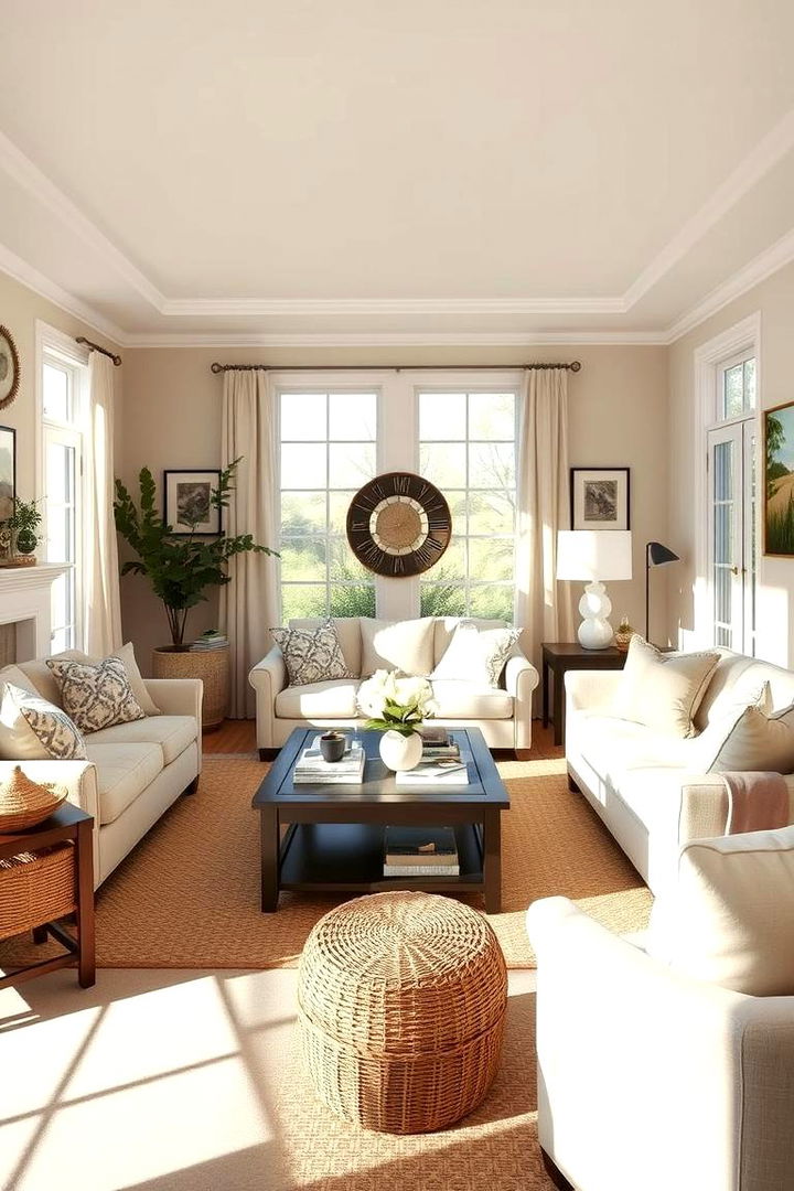 Cozy Neutral Palette - Pottery Barn Living Room Ideas for Cozy, Chic Spaces