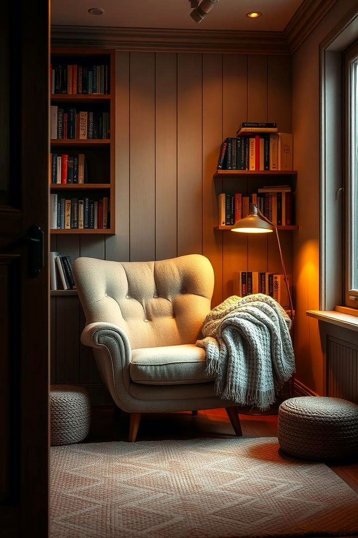 Cozy Reading Nook - Living Room Corner Ideas to Utilize Unused Spaces