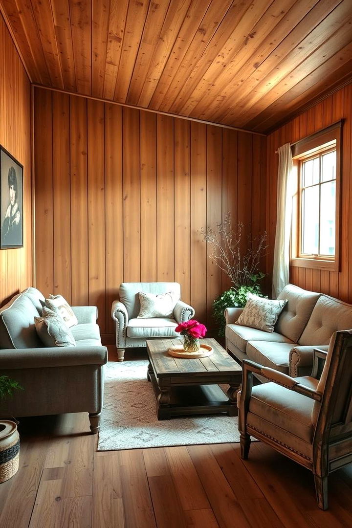 Cozy Wood Accents - Rustic Living Room Ideas to Create a Warm and Inviting Space