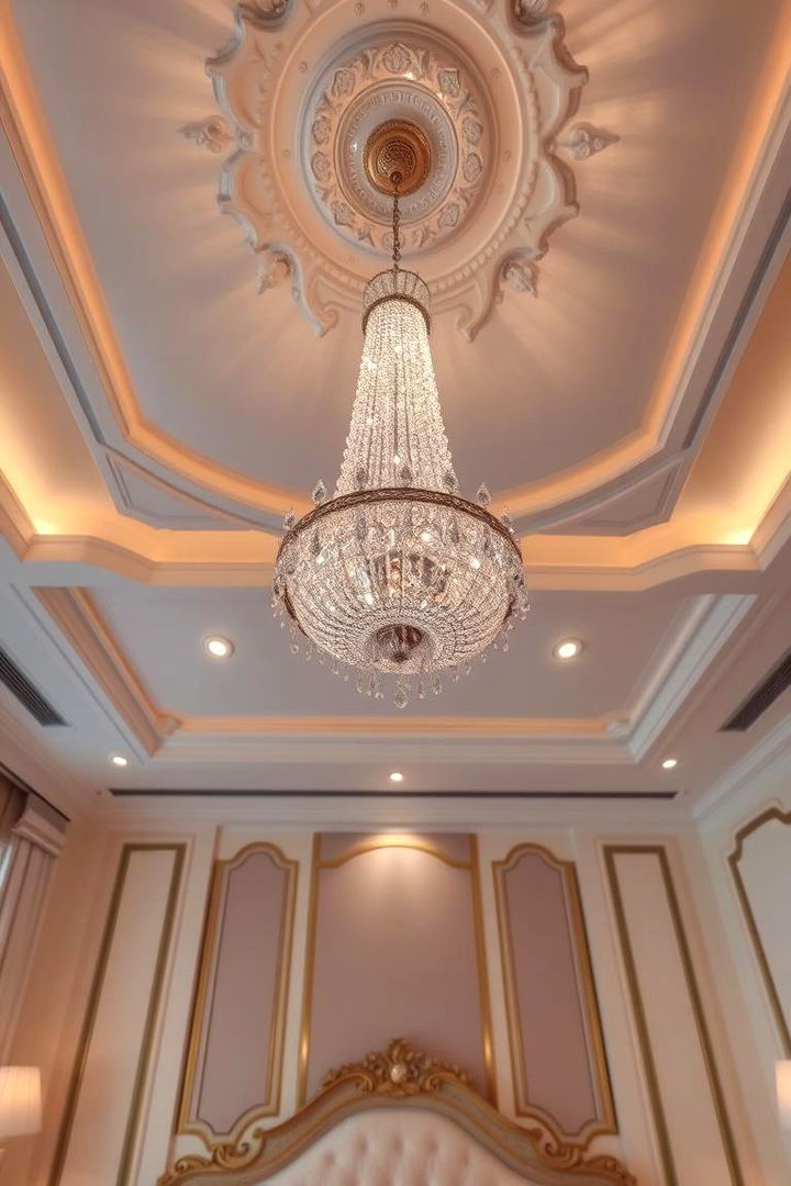 Crystal Elegance - Bedroom Chandelier Ideas for Elegant Ambient Lighting
