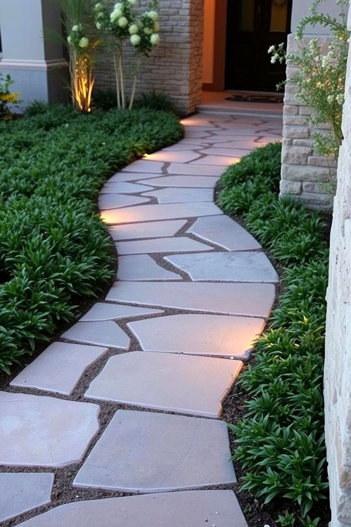 Curved Walkway Appeal - Stunning Front Yard Landscaping Designs & Tips