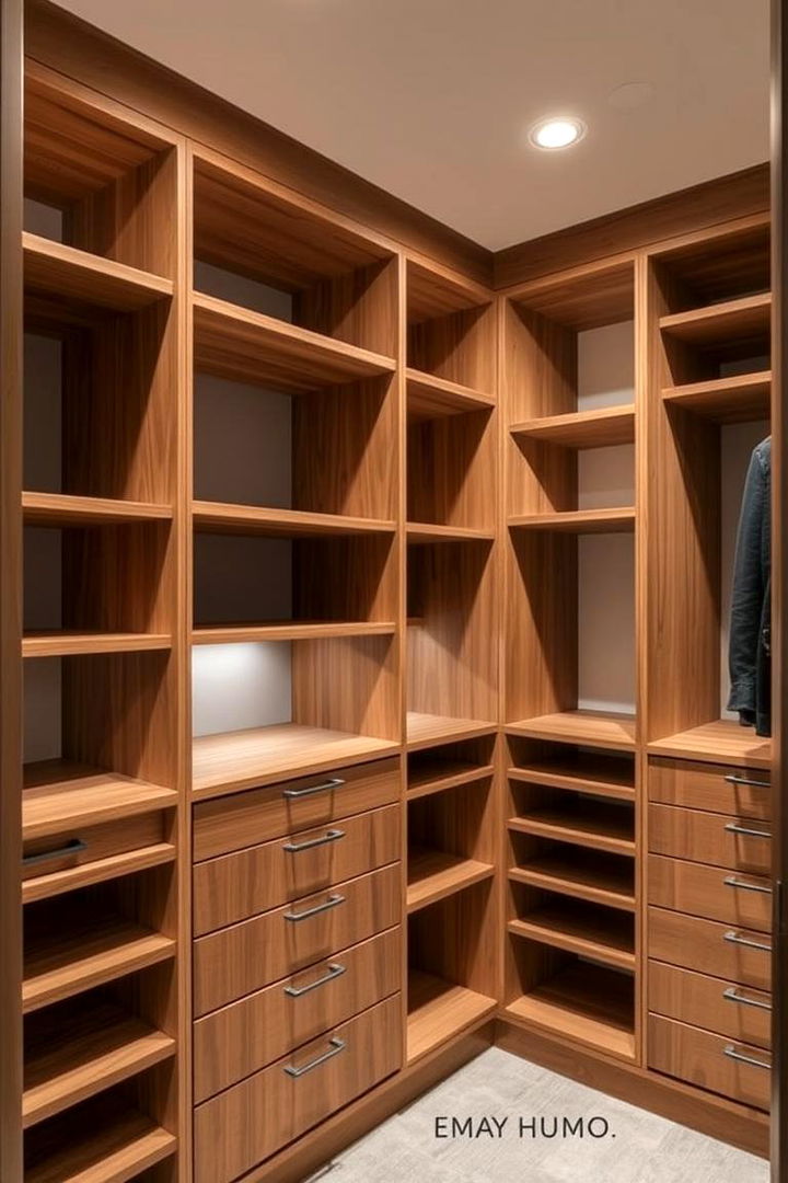 Custom Built In Shelving Solutions - Sloped Ceiling Closet Ideas for Unique Storage Solutions