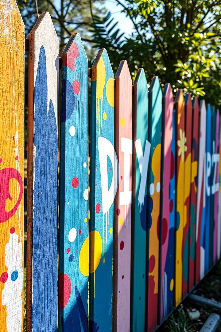 DIY Painted Designs for a Vibrant Look - Unique Fence Art Ideas to Personalize Your Outdoor Space