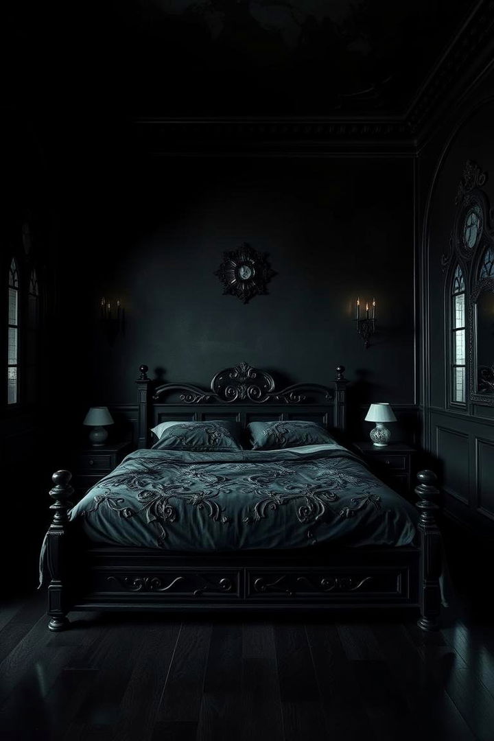 Dark Moody Color Palette - Gothic Bedroom Ideas for Moody and Dramatic Spaces
