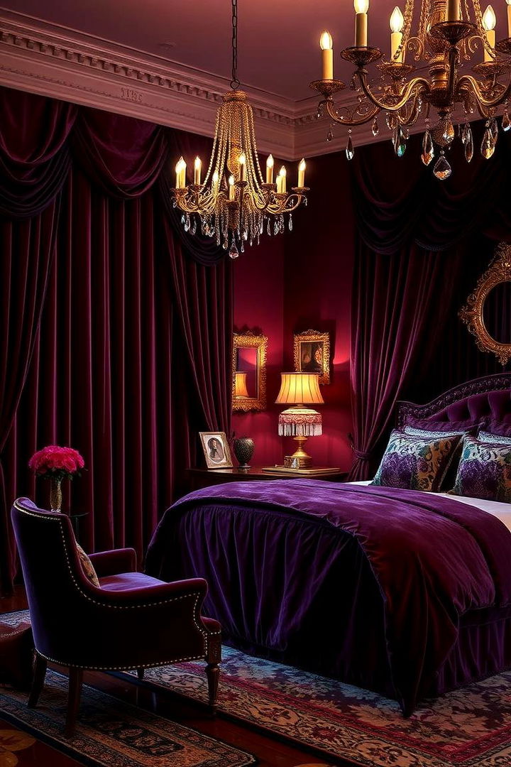 Deep Plum Elegance - Dreamy Purple Bedroom Ideas for a Restful Sanctuary