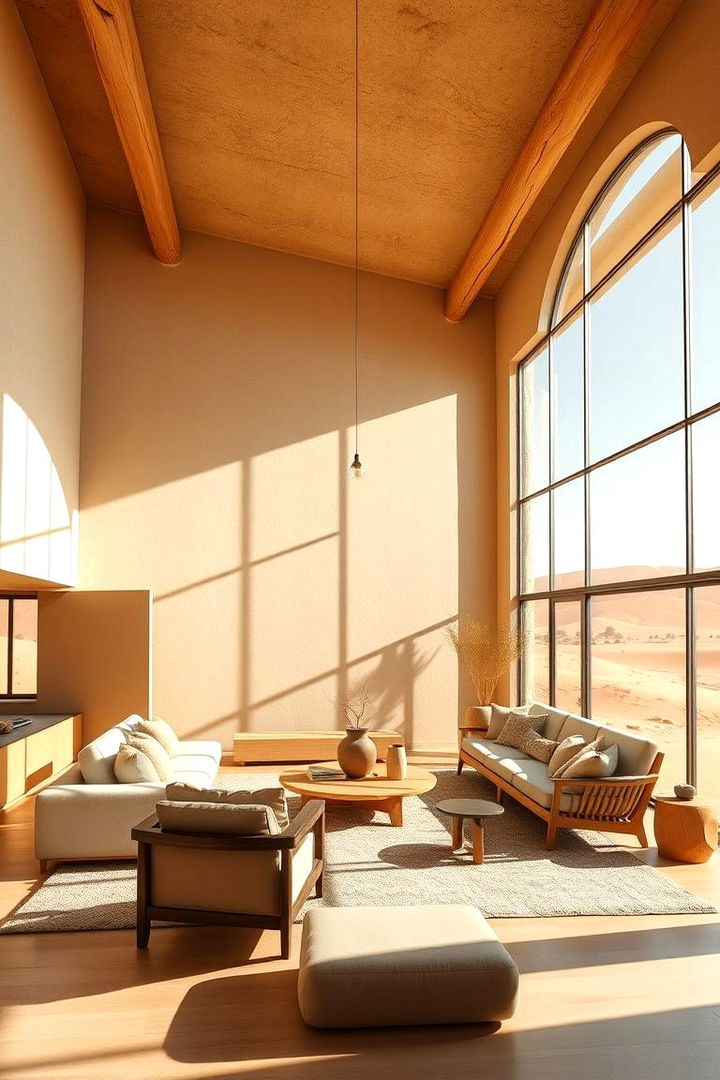 Desert Inspired Color Palette - Southwest Living Room Decor Ideas with Rustic Charm