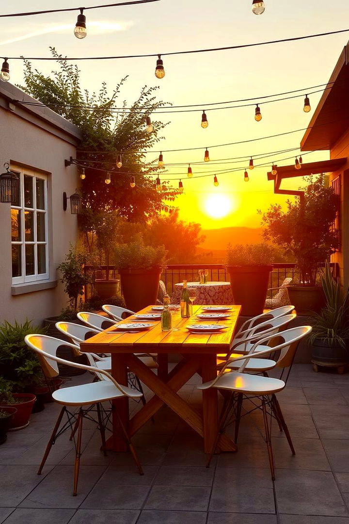 Dining and Entertaining Haven - L-Shaped Backyard Designs for Optimal Space Usage