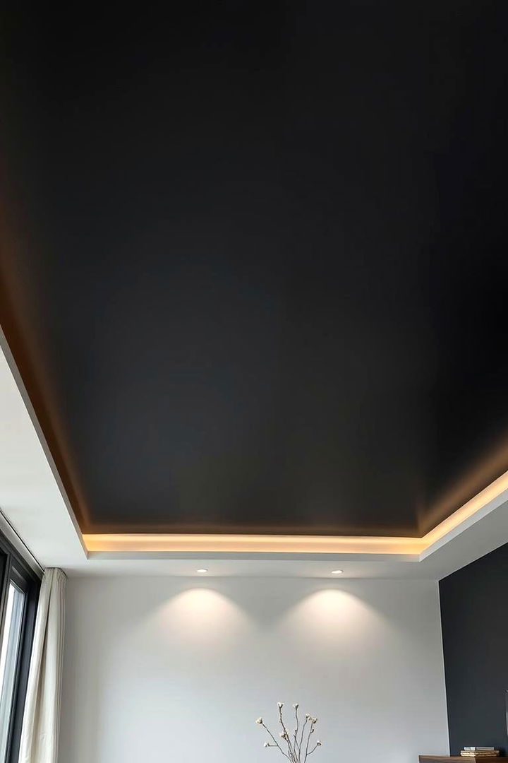Dramatic Matte Finish - Dramatic Black Ceiling Ideas for Modern Interiors