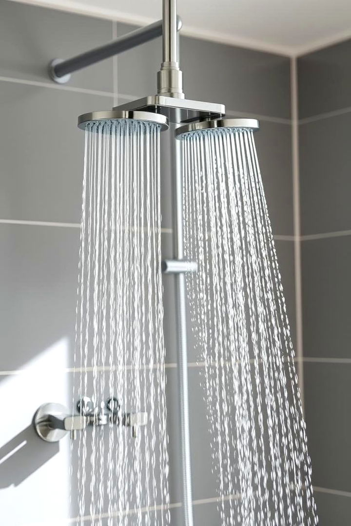 Dual Showerhead Design - Luxurious Double Shower Ideas for Spa-Like Bathrooms