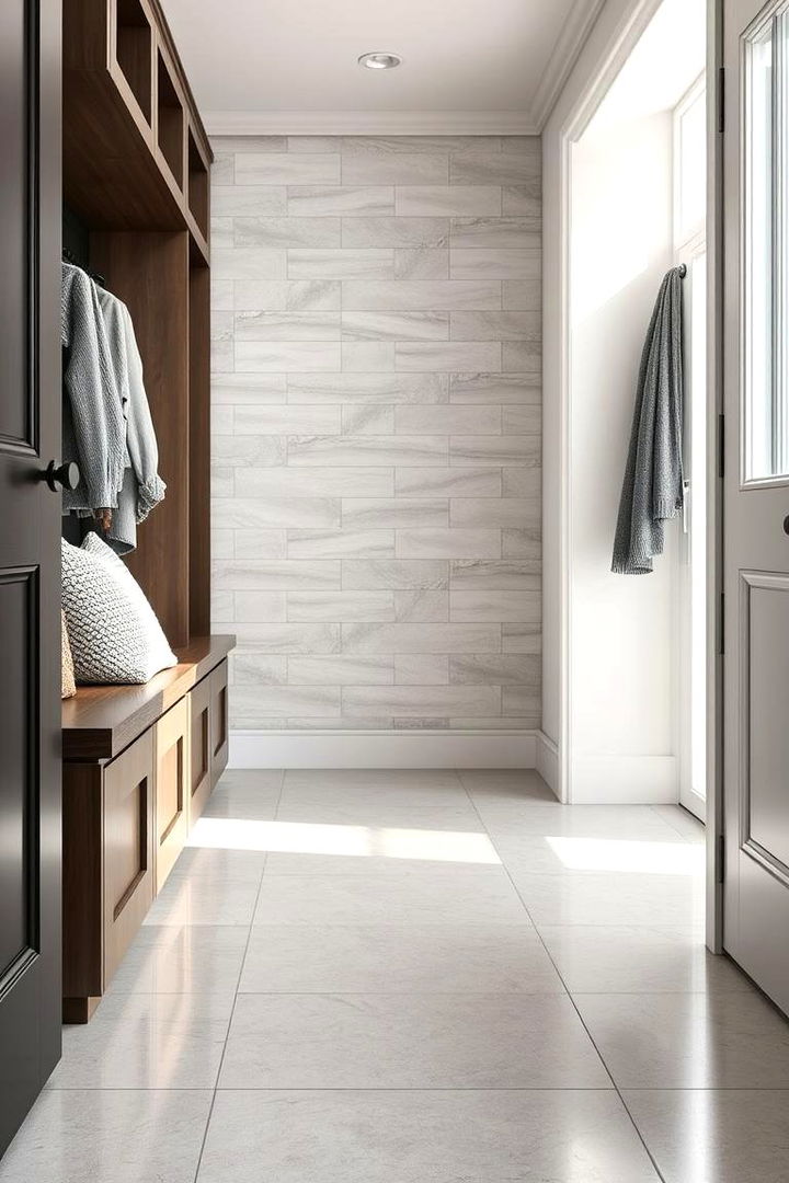Durable Ceramic Tiles for Everyday Life - Mudroom Tile Floor Designs for Easy Cleaning & Style
