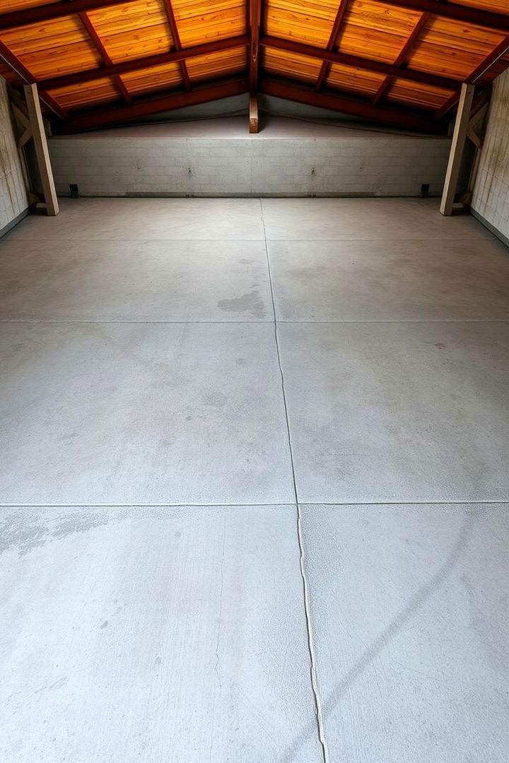 Durable Concrete Floor Foundation - Shed Floor Ideas for Durability and Easy Maintenance