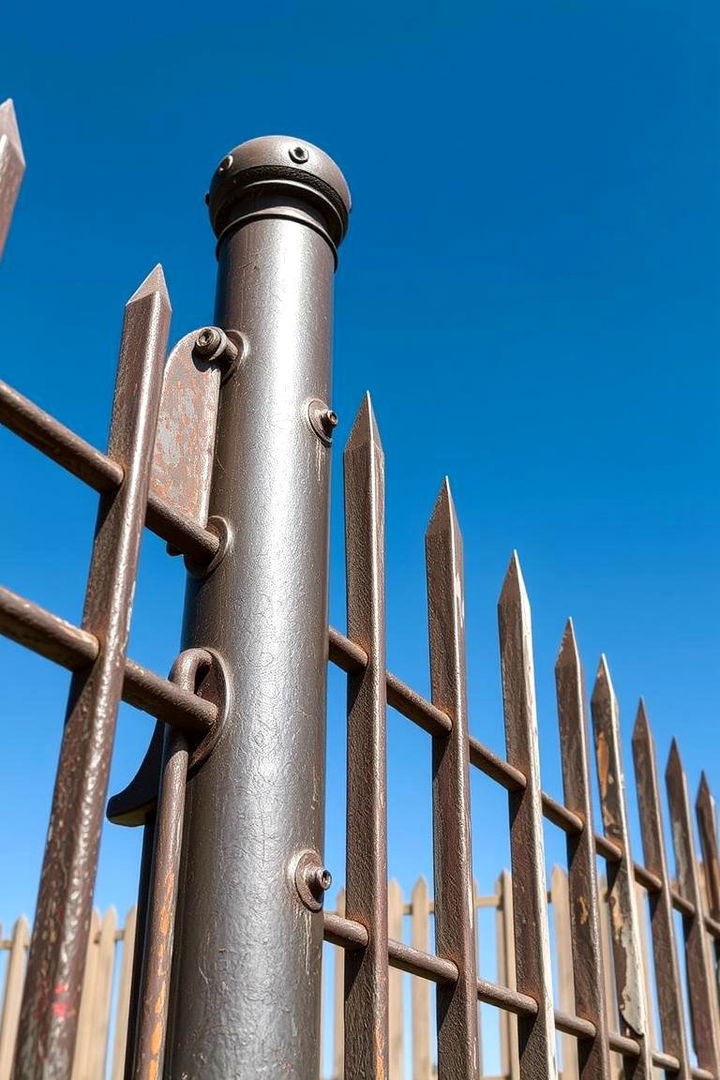 Durable Construction Benefits - Metal and Wood Fence Ideas: Rustic Meets Industrial