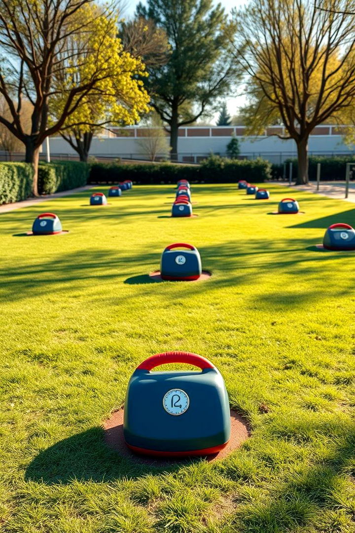 Dynamic Bodyweight Circuit Training Zone - Energizing Outdoor Gym Ideas for Fitness Enthusiasts