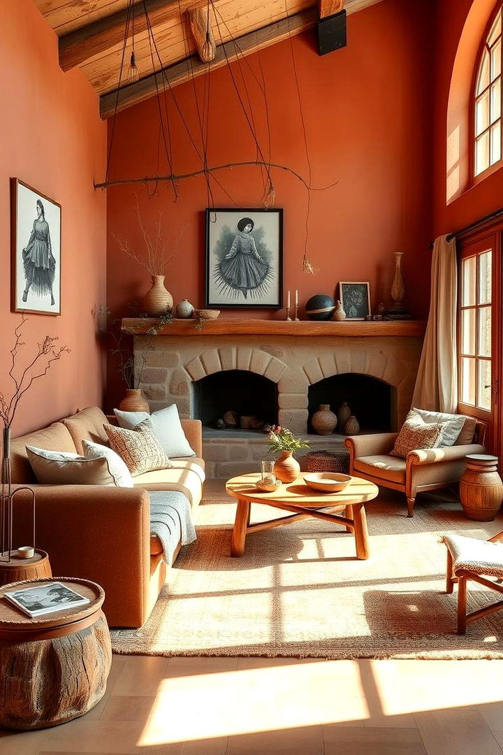 Earthy Color Palette Inspiration - Southwestern Living Room Styles with Desert Vibes