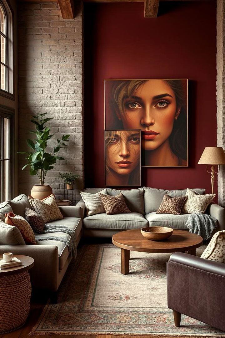Earthy Color Palette - Moody Boho Living Room Designs with Eclectic Charm