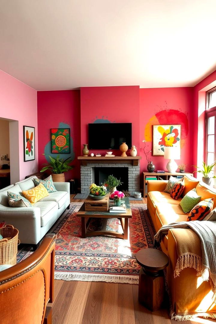 Eclectic Color Combinations - Boho Living Room Ideas for Cozy Gatherings