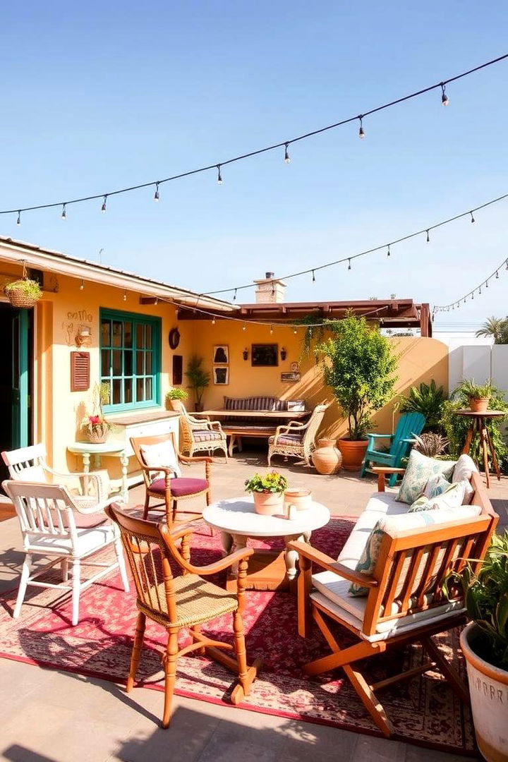 Eclectic Patio Furniture - Boho Patio Ideas for Bohemian Outdoor Relaxation