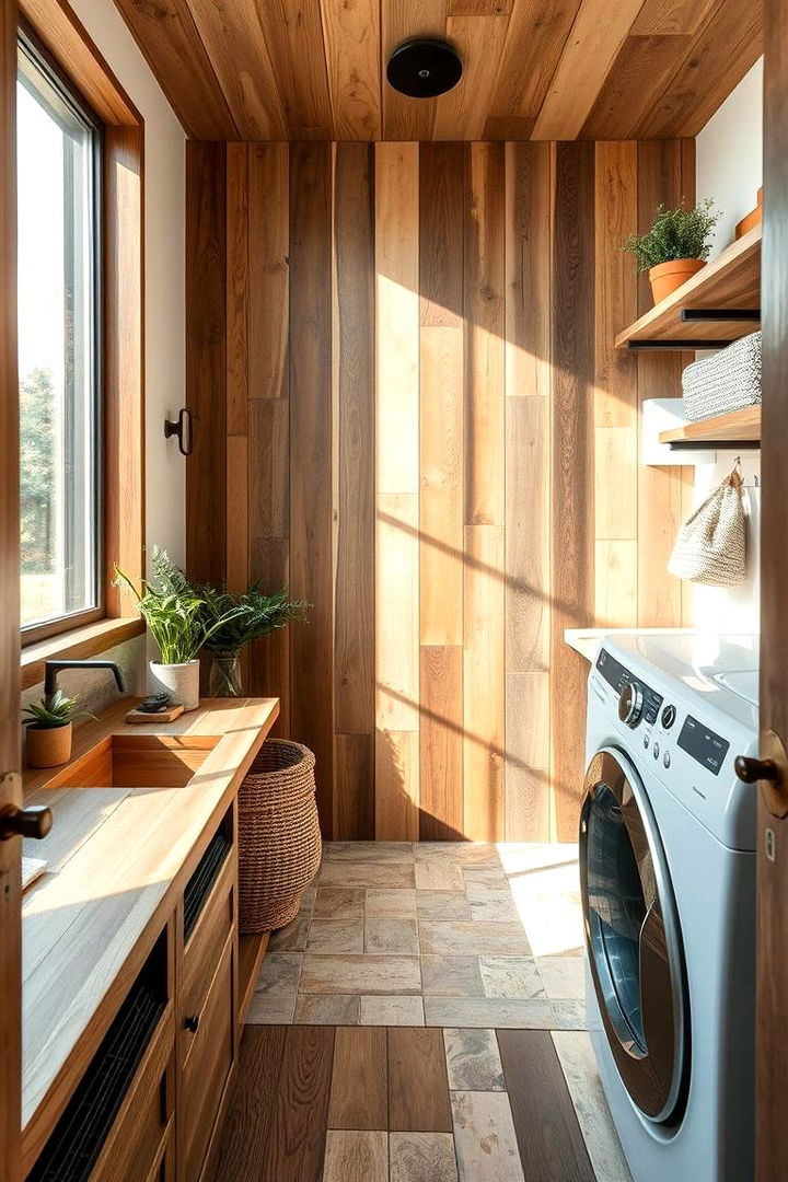 Eco Friendly Foundations with Recycled Materials - Green Laundry Room Ideas for Cheerful Functional Spaces