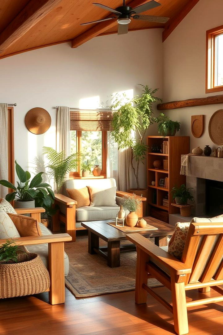 Eco Friendly Furniture Choices - Green Living Room Ideas to Create a Serene Social Space