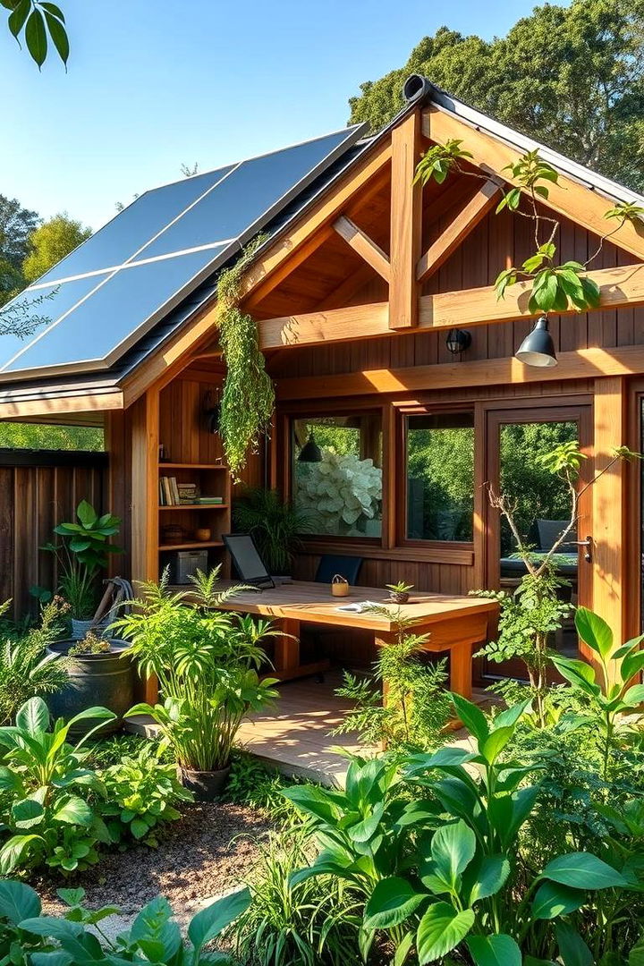 Eco Friendly Garden Office Retreat - Inspiring Garden Office Ideas for Productive Work