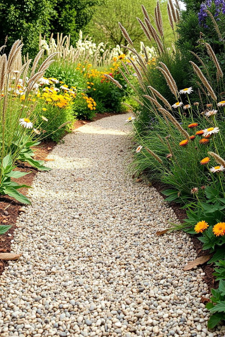 Eco Friendly Natural Charm - Charming Pea Gravel Walkway Ideas for Natural Landscapes