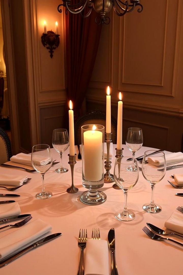 Elegant Candle Centerpiece - Table Decor Ideas for a Stunning Dining Room