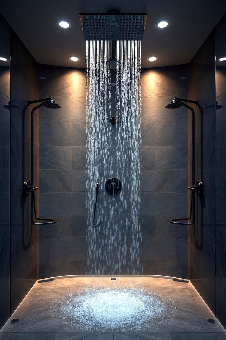 Elegant Cascade Experience - Spa-Inspired Luxury Shower Ideas for a Serene Escape
