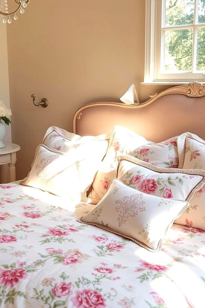 Elegant Floral Bedding - Grandmillennial Style Bedroom Ideas Blending Old & New