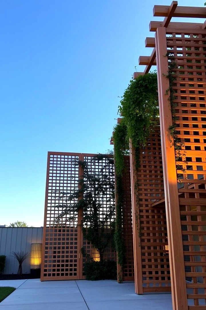 Elegant Lattice Screens - Patio Privacy Ideas to Create a Secluded Outdoor Retreat