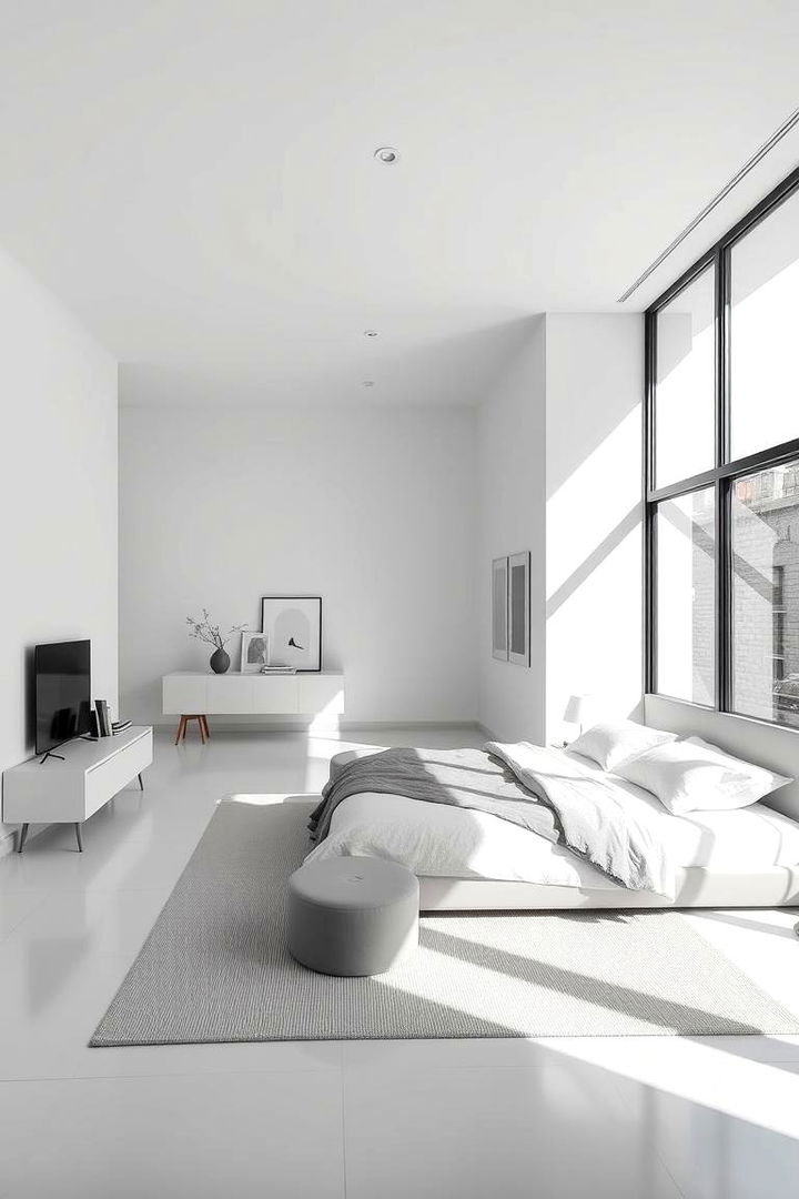 Elegant Minimalist Ambiance - Feminine Black & White Bedroom Ideas for Elegant Style