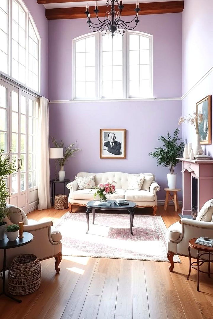 Elegant Pastel Palette - French Country Living Room Design Inspirations
