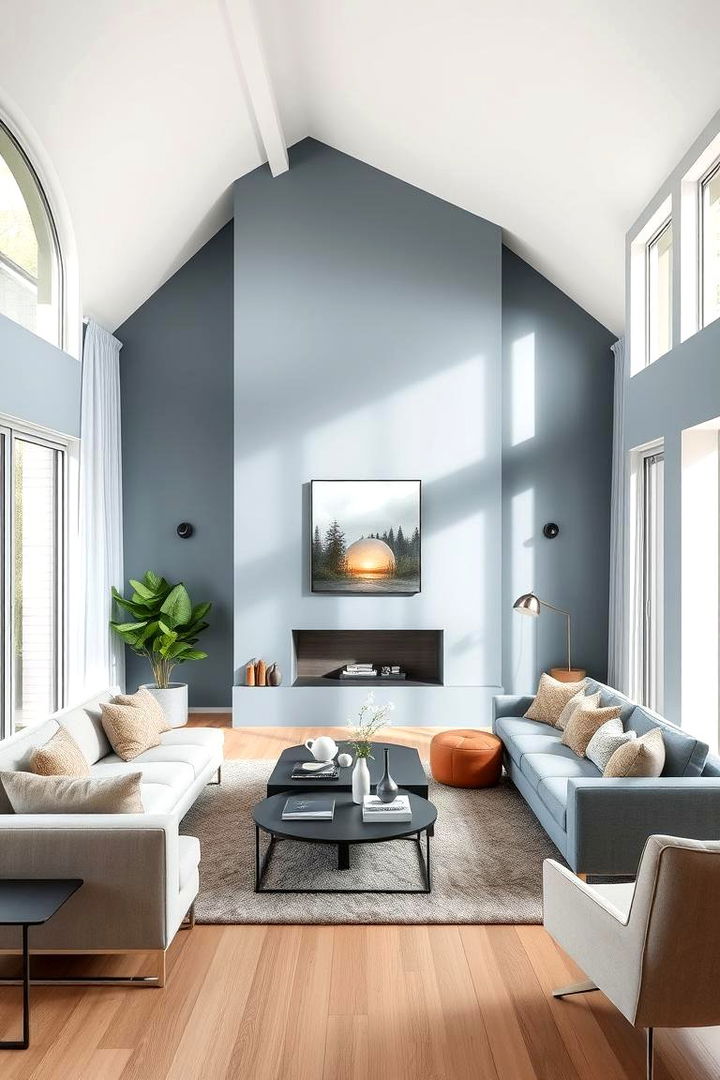 Elegant Serenity - Blue-Gray Paint Colors for Serene Interior Walls