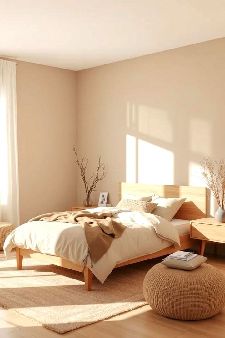 Elegant Tan Minimalism - Soothing Tan Bedroom Designs to Create a Relaxing Retreat