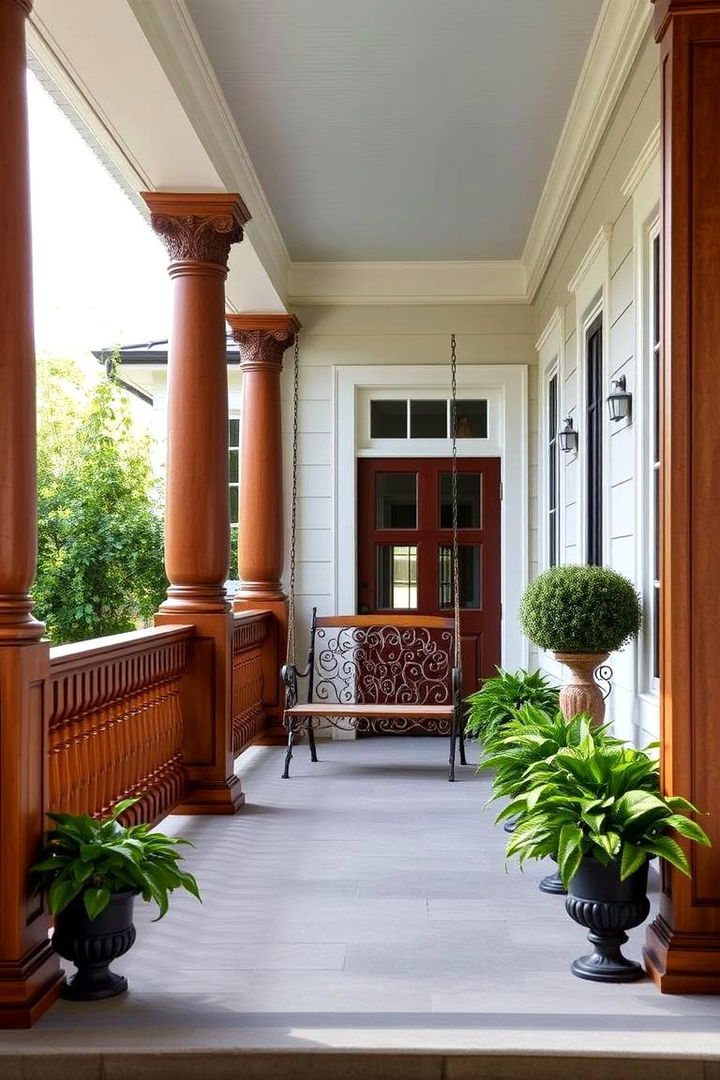 Embrace Traditional Elegance - Inviting Large Front Porch Designs for Outdoor Living