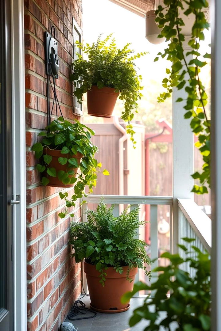 Embrace Vertical Garden Solutions - Cozy Small Front Porch Ideas to Boost Your Home's Curb Appeal