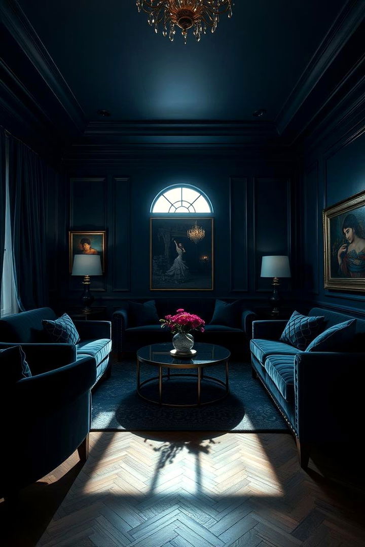 Embracing Dark Color Palettes - Moody Living Room Designs for a Cozy Ambiance