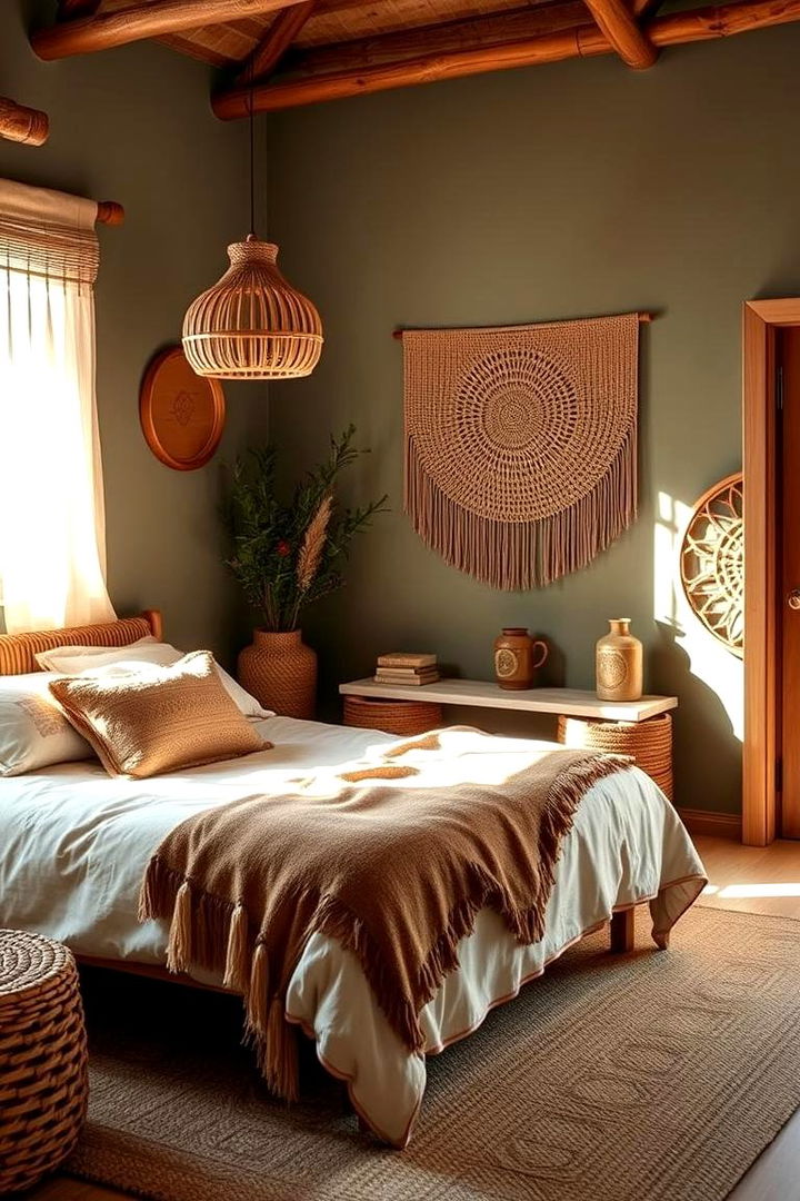 Embracing Earthy Boho Spirit - Boho Sage Green Bedroom Ideas for Calm Spaces