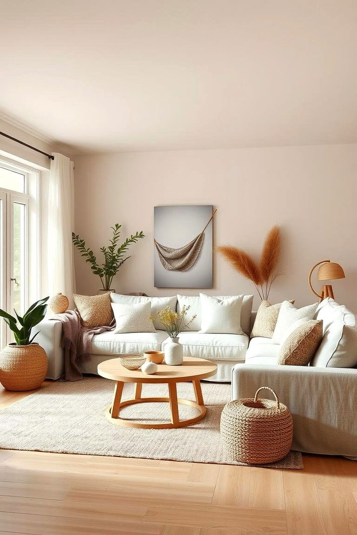 Embracing Natural Neutrals - Neutral Boho Living Room Ideas for Relaxed Vibes