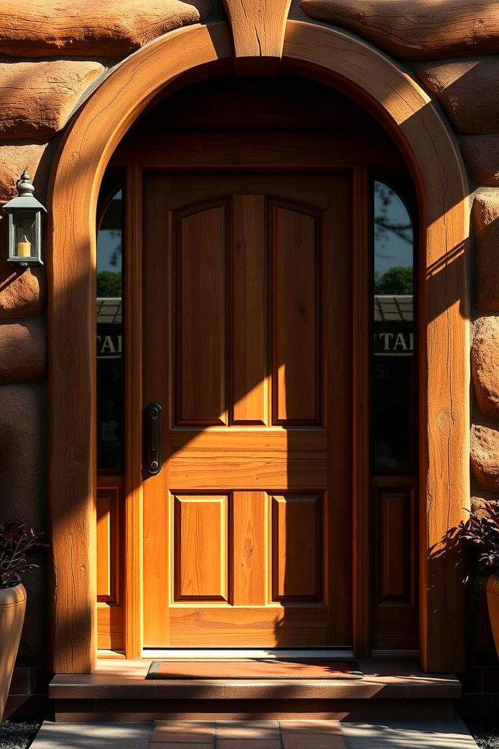 Embracing Warm Earthy Tones - Warm Brown Front Door Color Ideas for a Welcoming Home