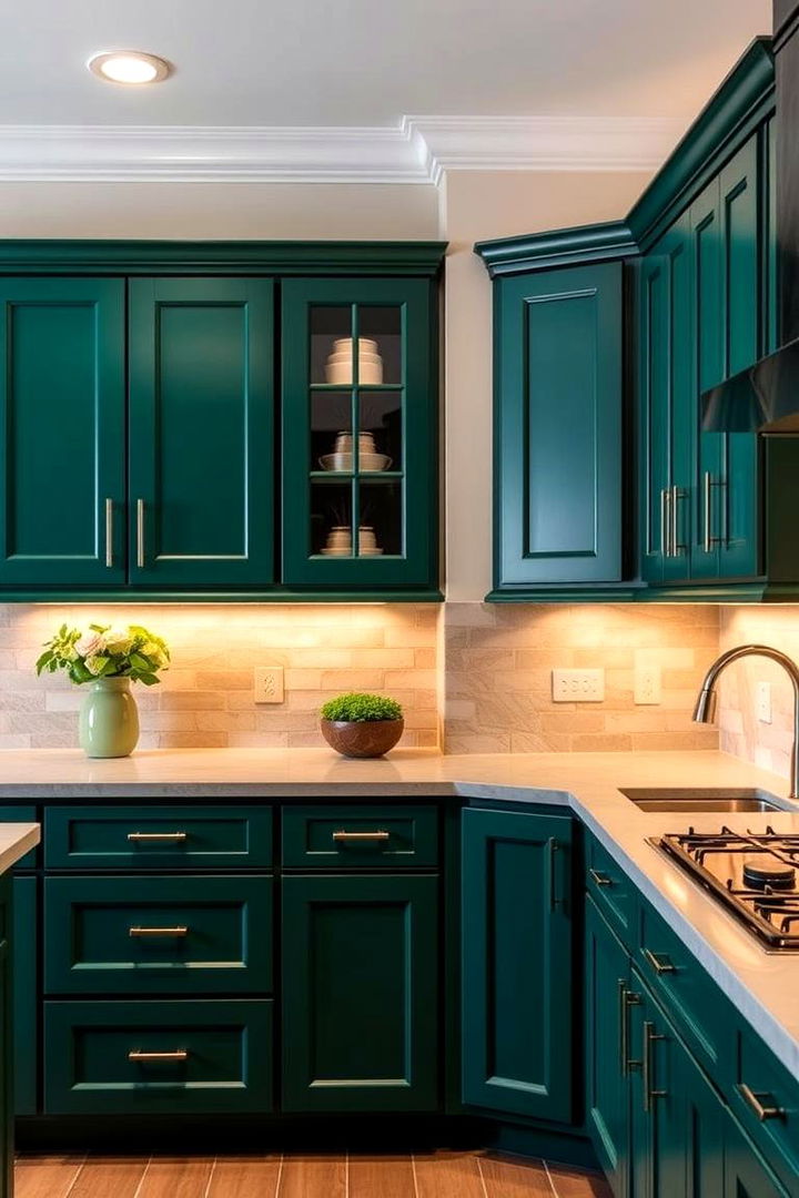 Emerald Green Cabinets - Emerald Green Kitchen Ideas for Vibrant Culinary Spaces