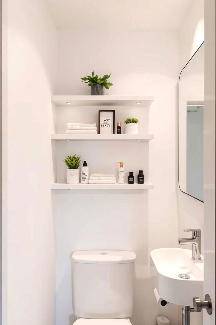 Floating Shelves - Small Bathroom Storage Ideas for Clutter-Free Zones