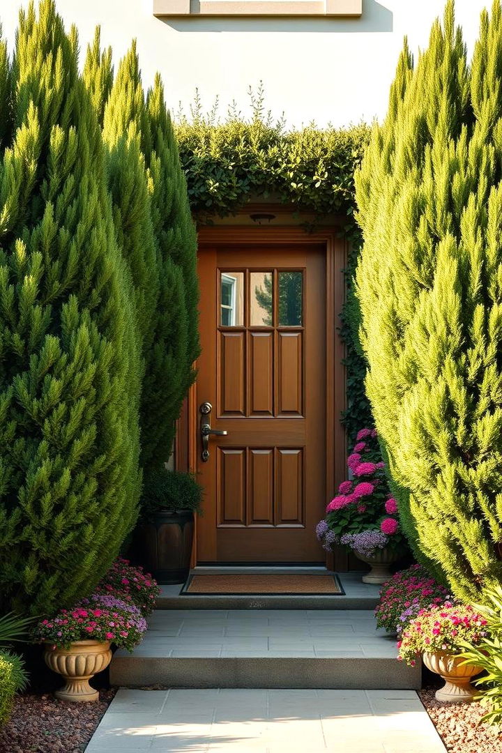 Foliage and Plants Screening - Front Door Privacy Ideas for Secure Style