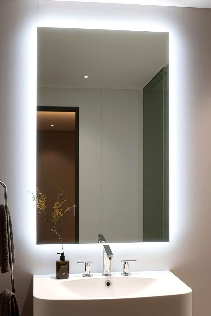 Frameless Elegance - Bathroom Mirror Ideas: Reflecting Style and Function